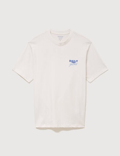 T-shirt en coton gris clair homme