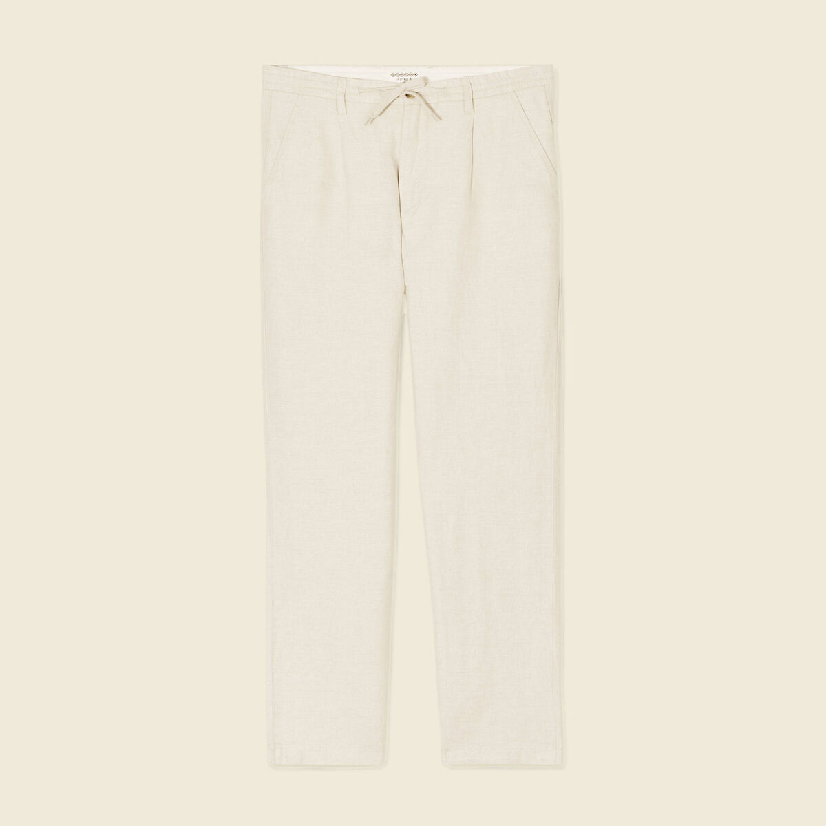 Pantalon chino straight beige homme