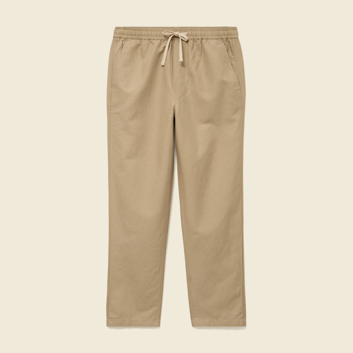 Pantalon coupe straight vert olive homme