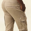 Pantalon battle bas resserr&eacute; taupe homme