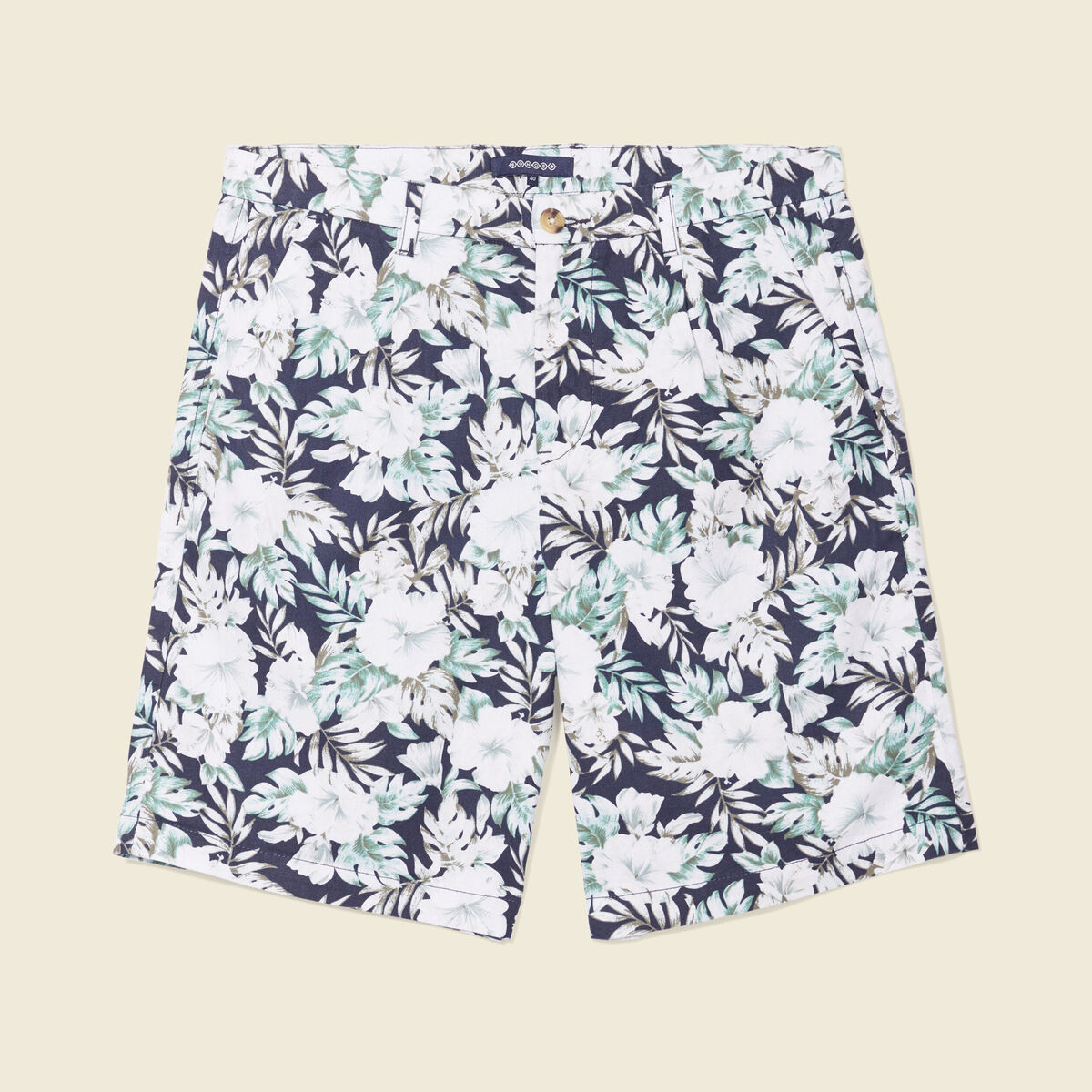 Bermuda slim bleu marine homme
