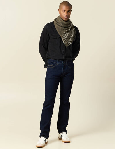 Jeans regular longueur 34 denim brut clean homme