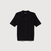 Chemise en coton manches courtes noir homme