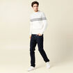 Pull manches longues ecru homme