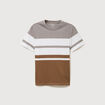T-shirt manches courtes taupe homme