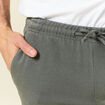 Pantalon chino jogger vert kaki homme