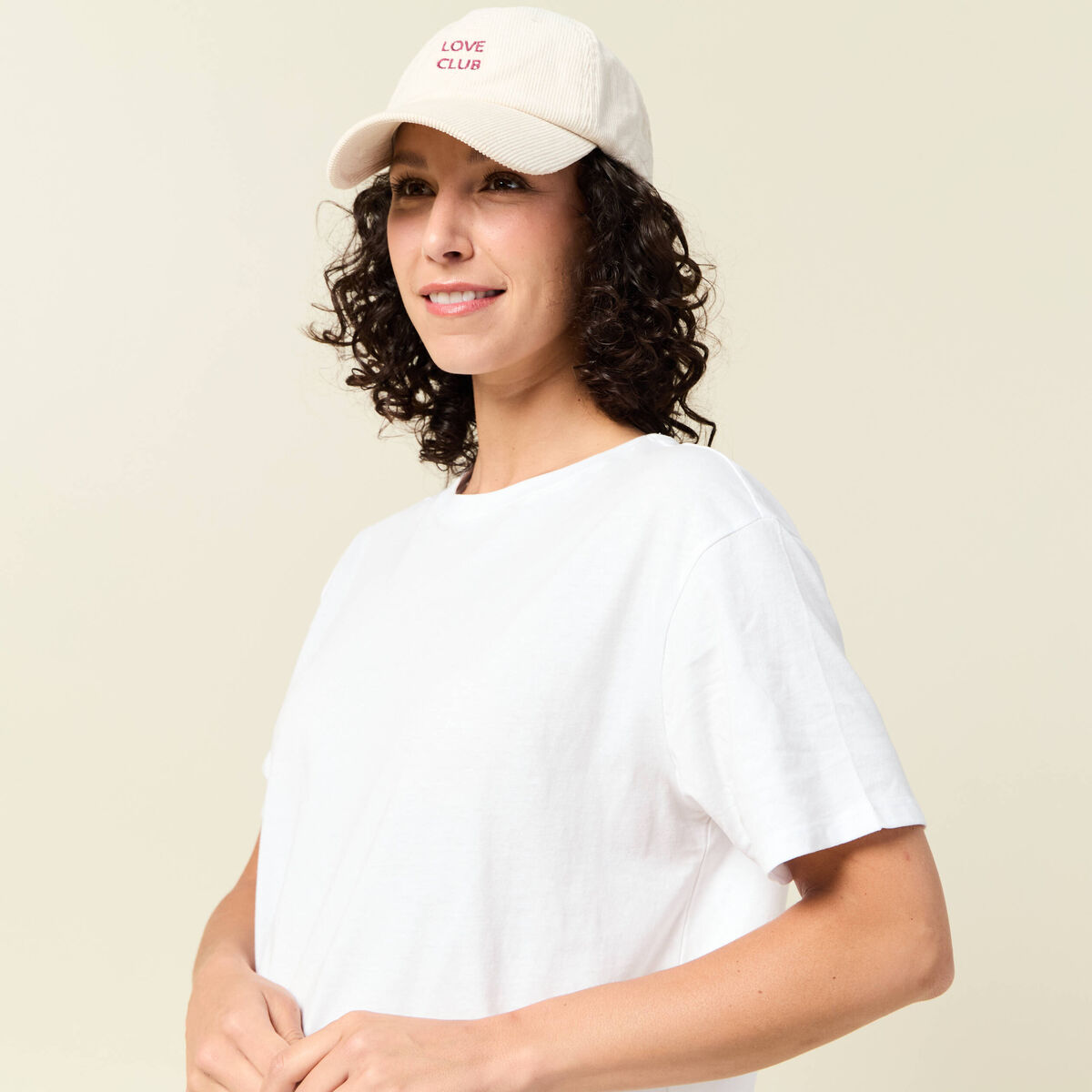 T-shirt manches courtes blanc femme