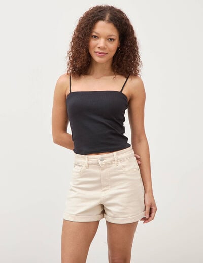 D&eacute;bardeur 2 en 1 avec brassi&egrave;re int&eacute;gr&eacute;e noir femme