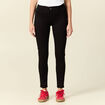 Jeans skinny push up 7/8ème denim noir femme