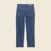 Jeans straight taille haute denim stone femme