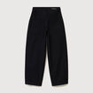 Pantalon coupe regular noir femme