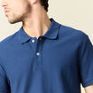 Polo manches courtes bleu foncé homme