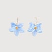 Boucles d'oreilles pendantes bleu clair femme