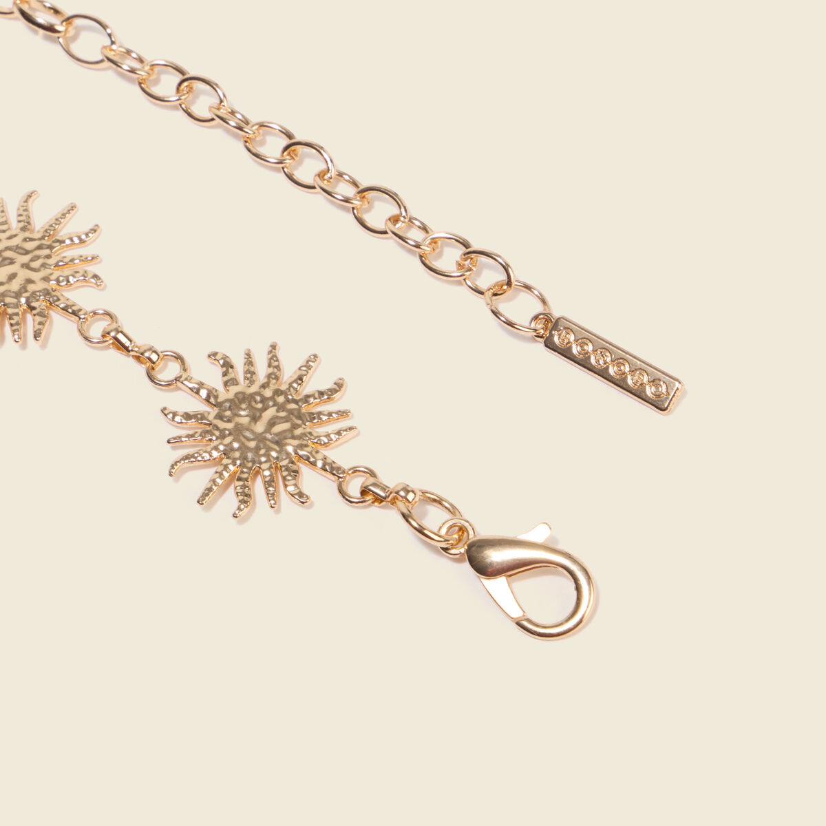 Ceinture fine avec cha&icirc;ne couleur or femme