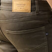Jeans slim 5 poches vert kaki homme