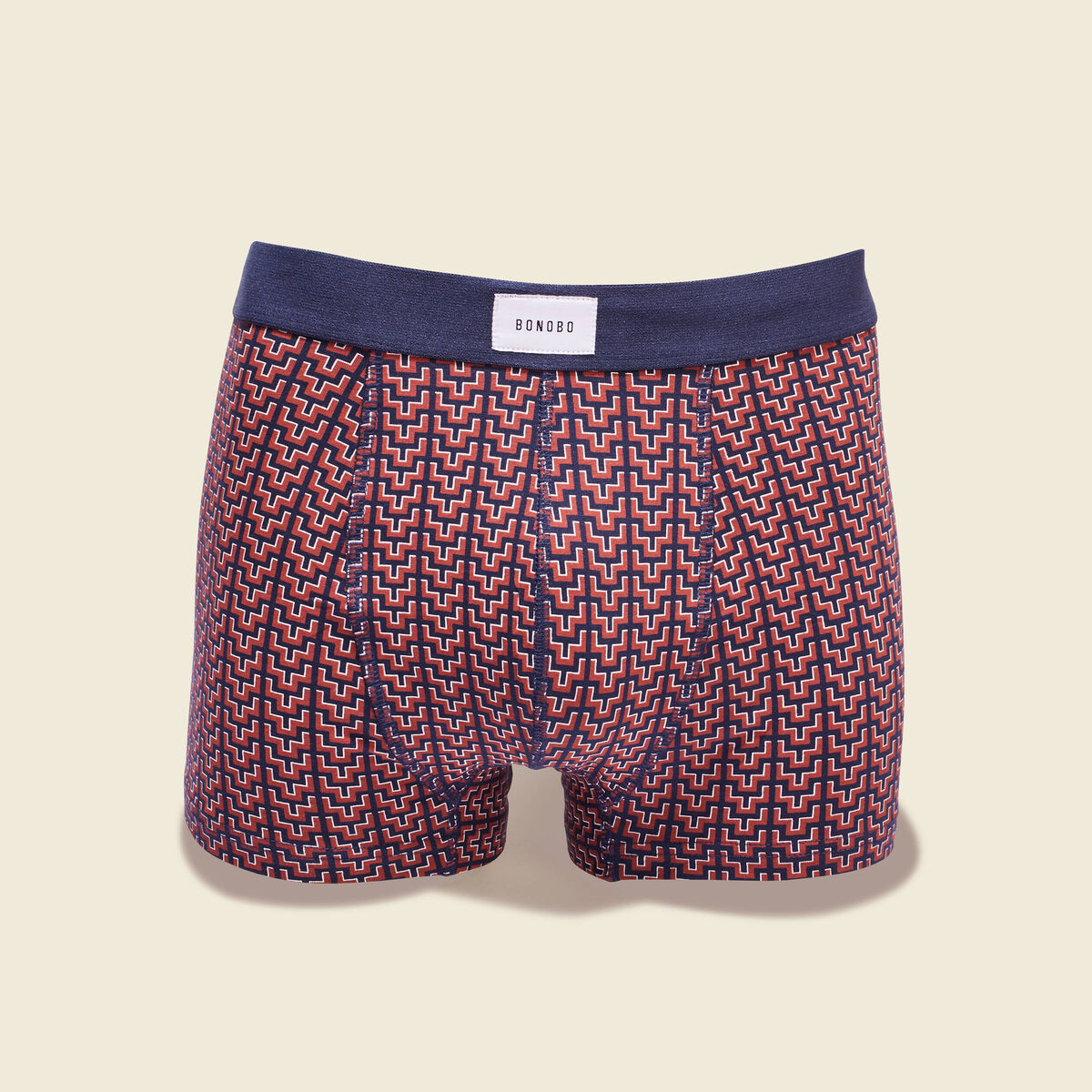 Lot 2 boxers marron cognac homme