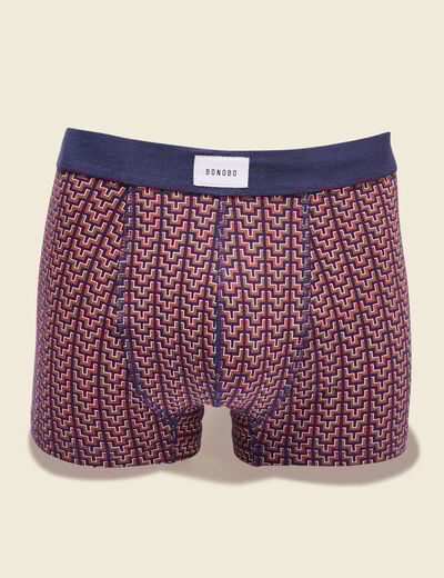 Lot 2 boxers marron cognac homme