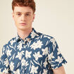 Chemise manches courtes bleu homme