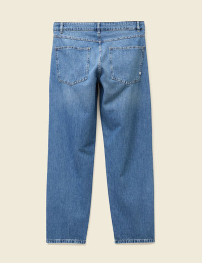 Chino droit longueur 32 en coton denim stone homme