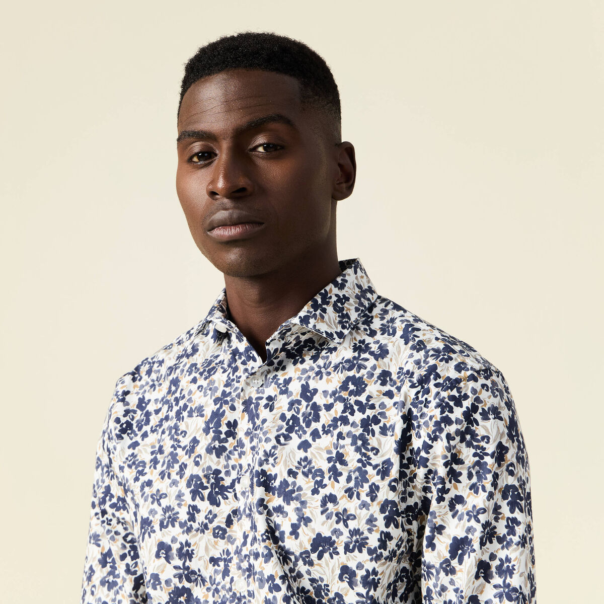 Chemise manches longues blanc homme