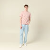 T-shirt éco-responsable rose pastel homme