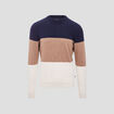 Pull manches longues beige homme