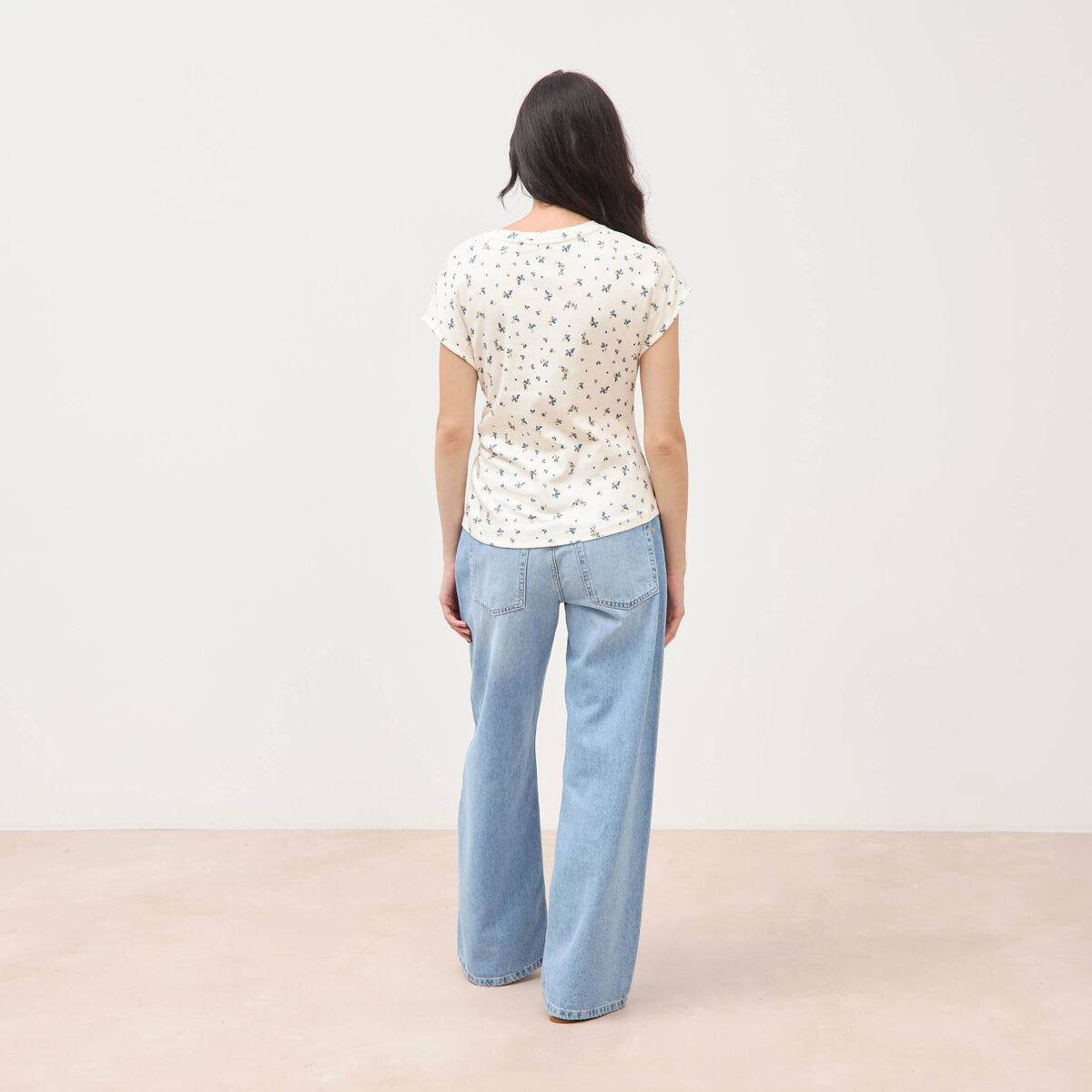 T-shirt en coton blanc femme