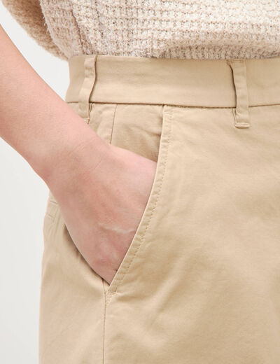 Short taille standard marron clair femme
