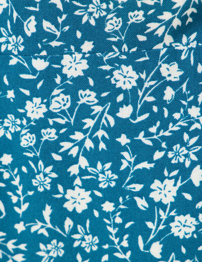 Jupe longue portefeuille bleu femme