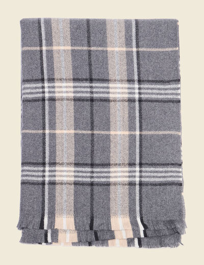 &Eacute;charpe gris fonc&eacute; homme