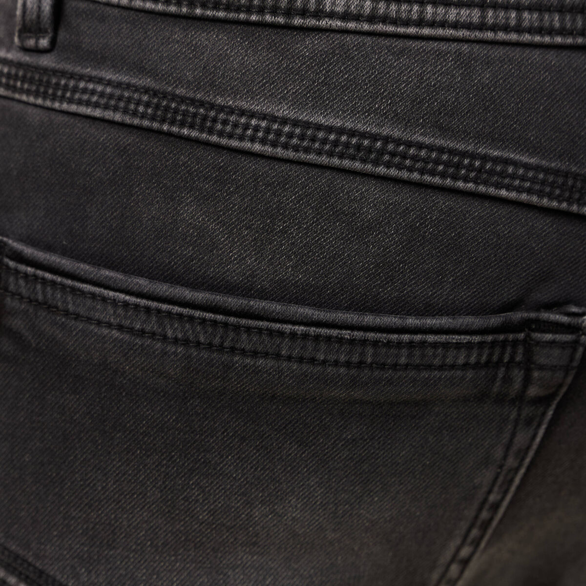 Jeans straight longueur 34 denim denim noir homme