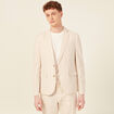 Veste blazer boutonnée beige homme