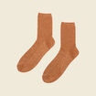 Chaussettes marron cognac femme