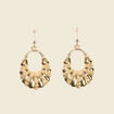 Boucles d'oreilles pendantes couleur or femme