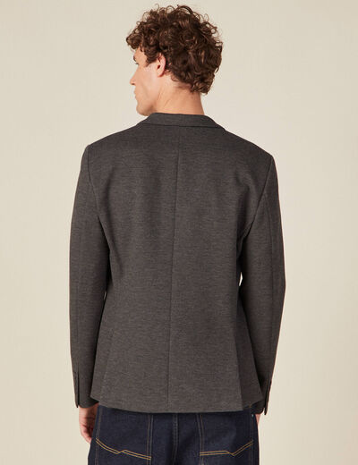 Veste esprit blazer droite gris homme