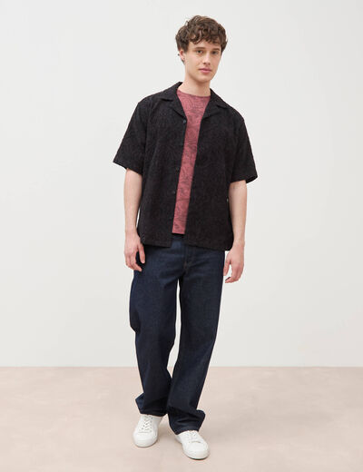 T-shirt manches courtes rose cerise homme