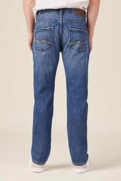 Jeans regular 5 poches denim double stone homme