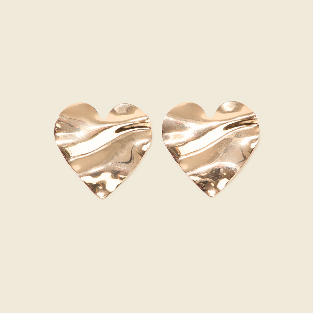 Boucles d'oreilles clous couleur or femme