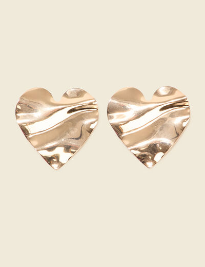 Boucles d'oreilles clous couleur or femme