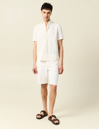 Chemise manches courtes sable homme