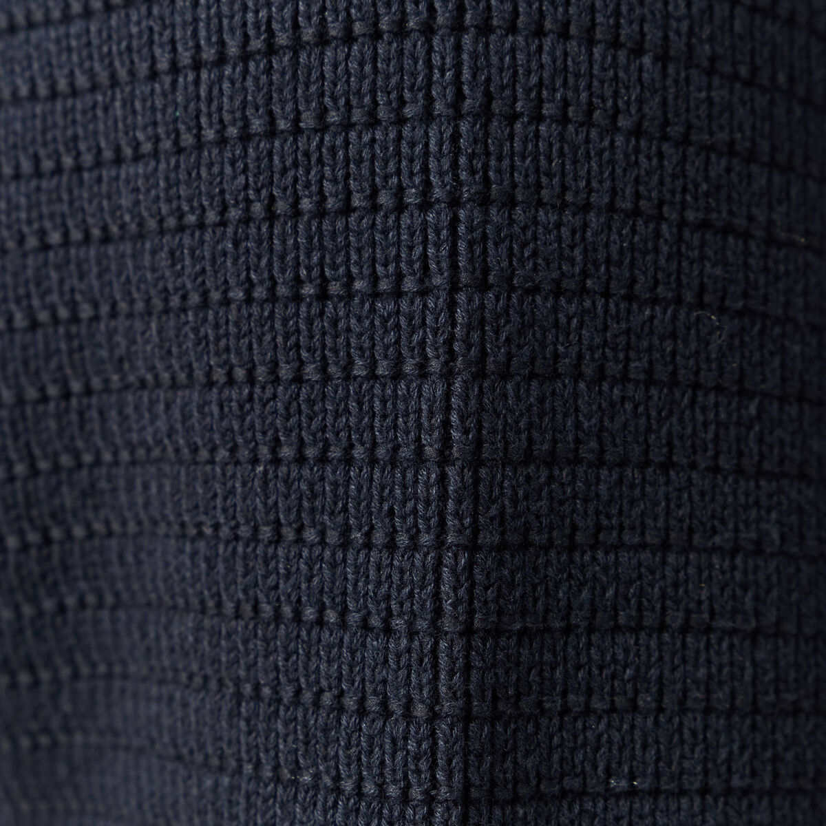 Pull col rond manches longues bleu marine homme