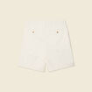 Bermuda droit avec pinces ecru homme