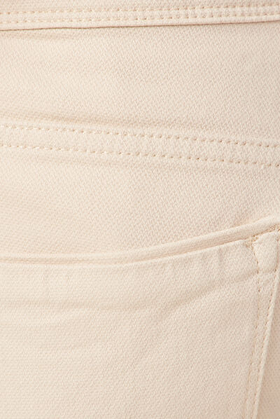 Jeans slim beige homme