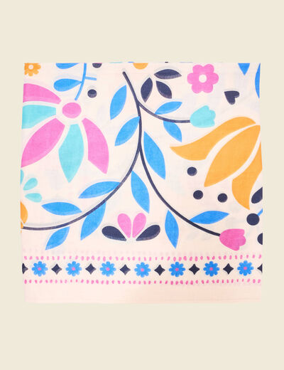 Foulard ecru femme