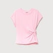 T-shirt en coton rose clair femme