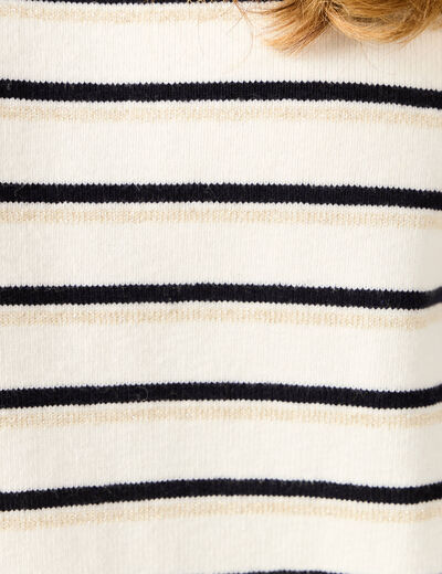 Pull manches longues bleu marine femme