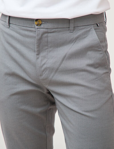 Pantalon chino longueur 32 gris homme