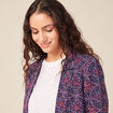 Veste esprit blazer droite bleu marine femme