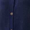 Pull droit court sans manches col rond bleu marine femme
