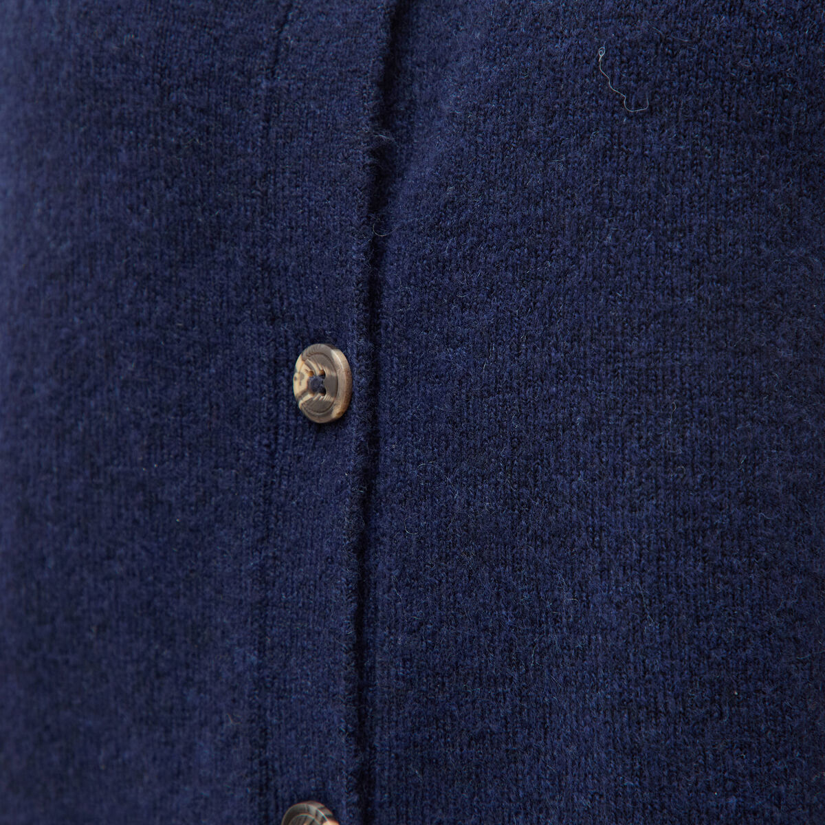 Pull droit court sans manches col rond bleu marine femme